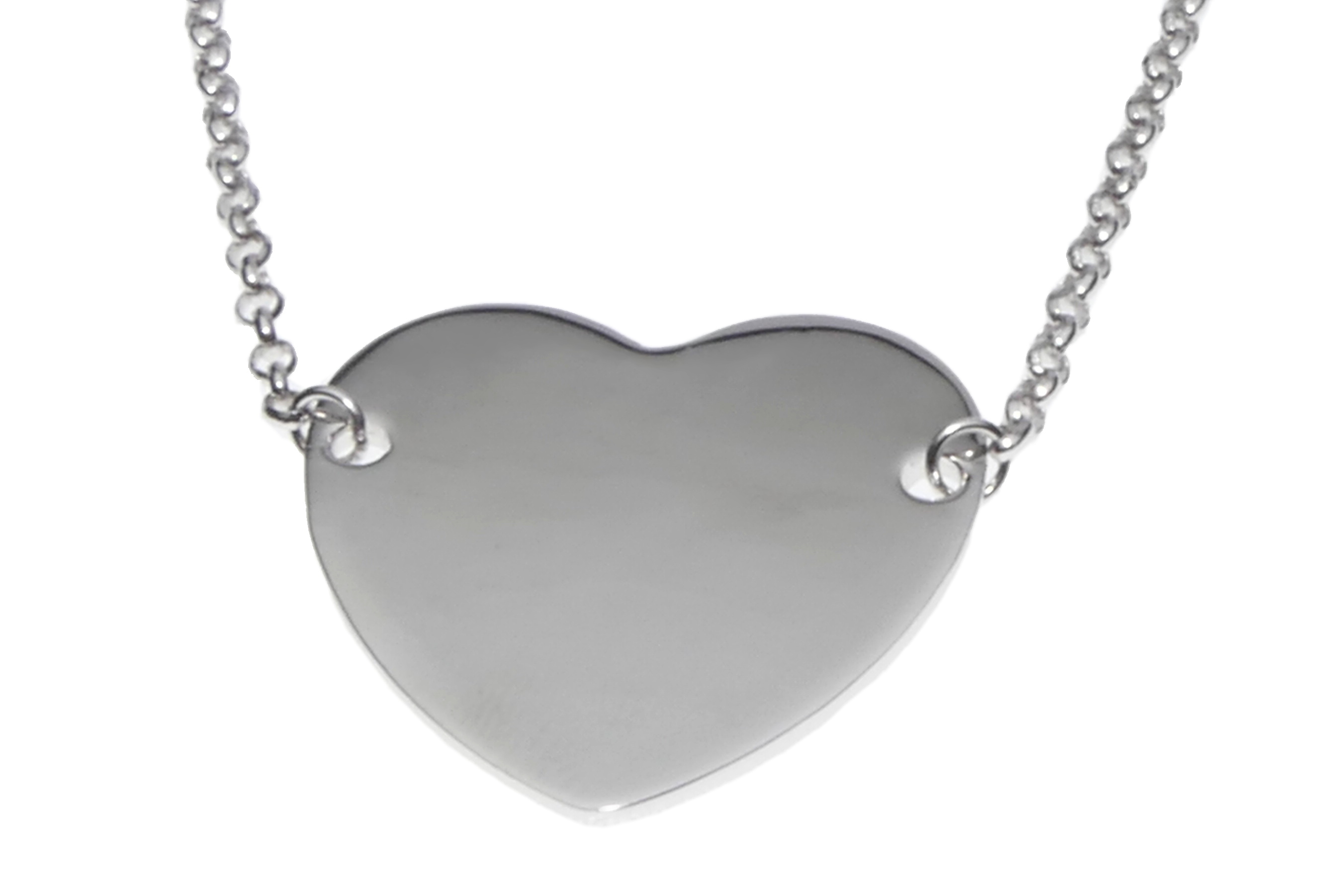 Stříbrný náhrdelník - přívěsek srdíčko