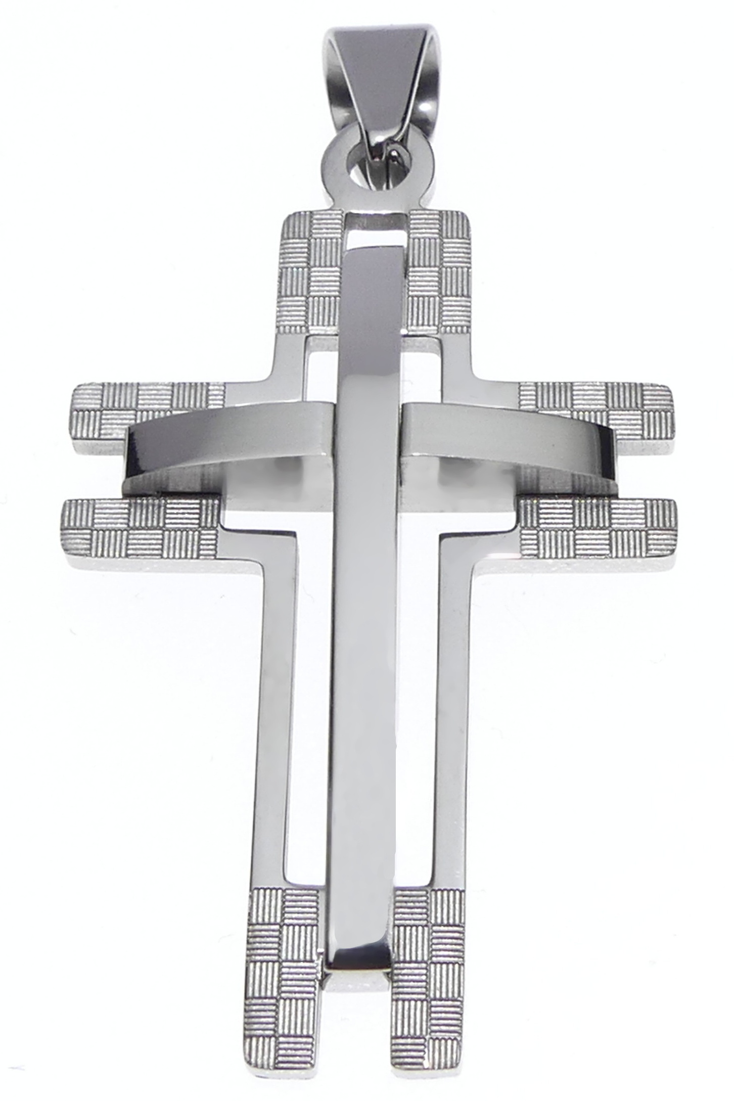 Ocelový přívěsek - kříž