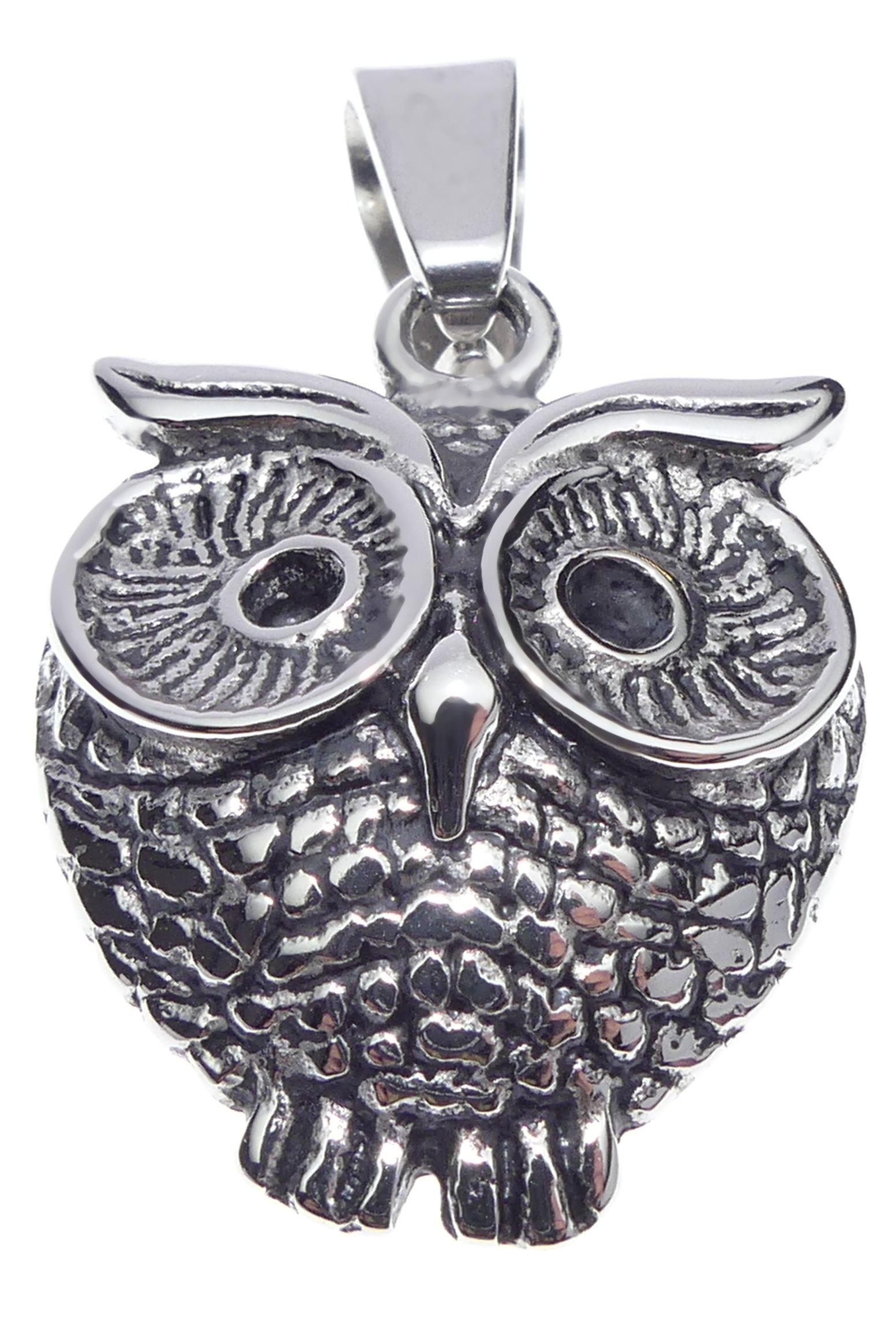 Ocelový přívěsek - sova