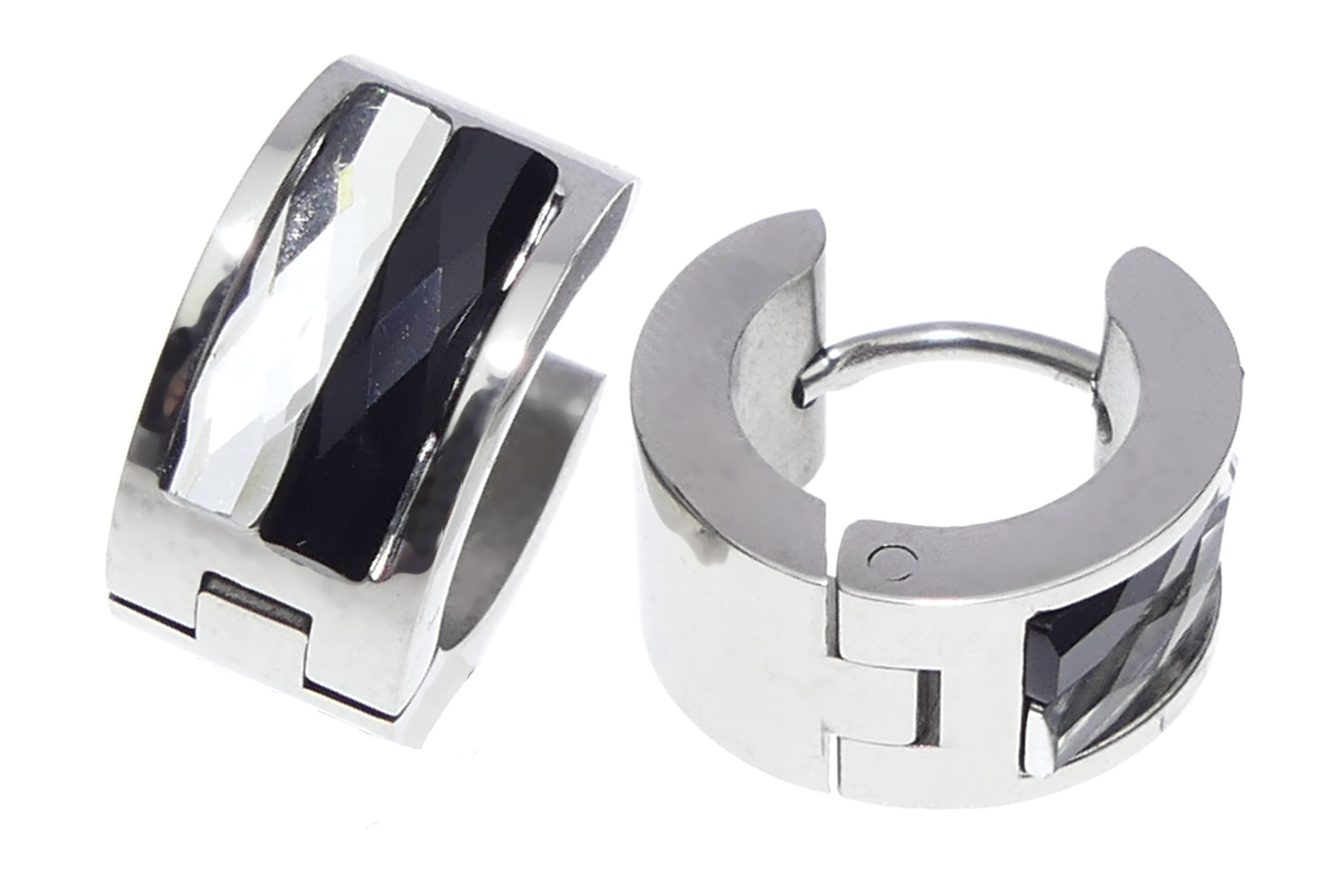 Ocelové náušnice - kroužky