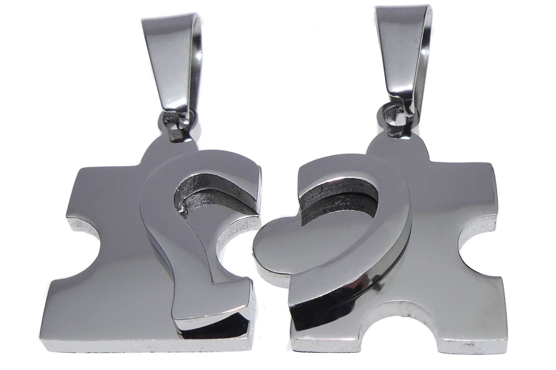 Ocelový přívěsek - přátelský, půlící