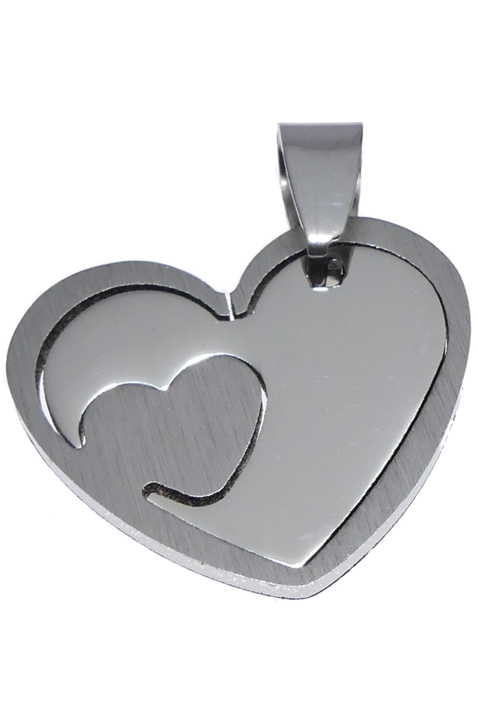 Ocelový přívěsek - srdíčko